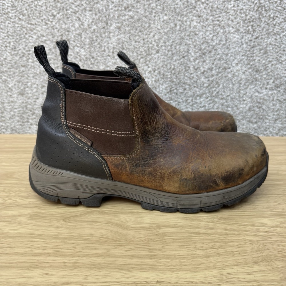 Georgia Boots Men's 11 Wide Eagle Trail Steel Toe Waterproof Chelsea GB00479